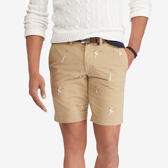 Ralph Lauren Other - Polo Ralph Lauren Men's Stretch Slim Fit Embroidered Chino Shorts | sz 40